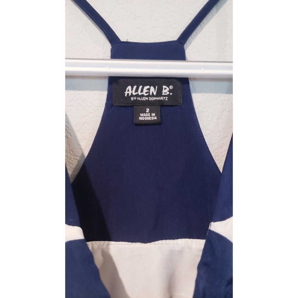 allen B by allen schwartz Sundress Size 2 Blue And White Slimming Stripe - Picture 4 of 7